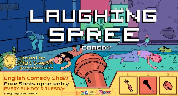 Laughing Spree: English Comedy on a BOAT (FREE SHOTS)