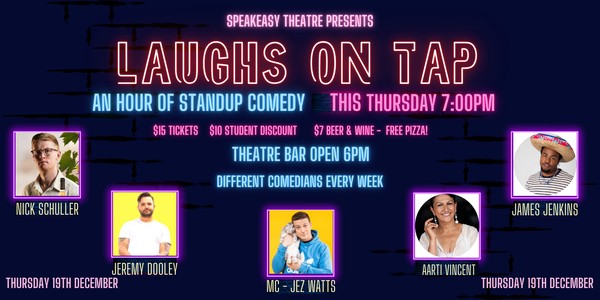 Laughs on Tap - Comedy, Cheap Drinks & Free Pizza Night