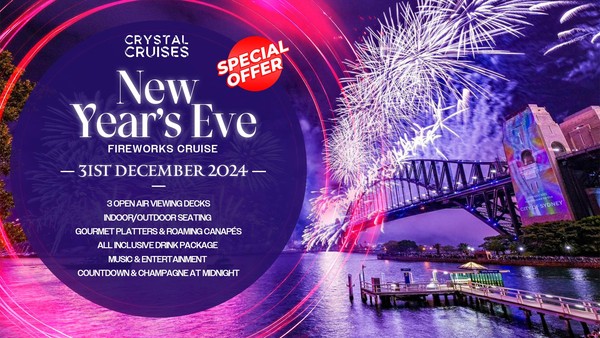 Crystal Cruises - NYE Fireworks | All Inclusive Cruise | Early Bird Special