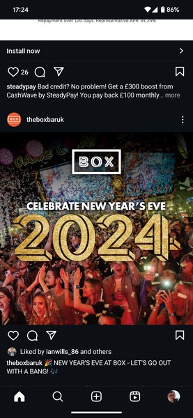 BOX NEW YEARS EVE PARTY