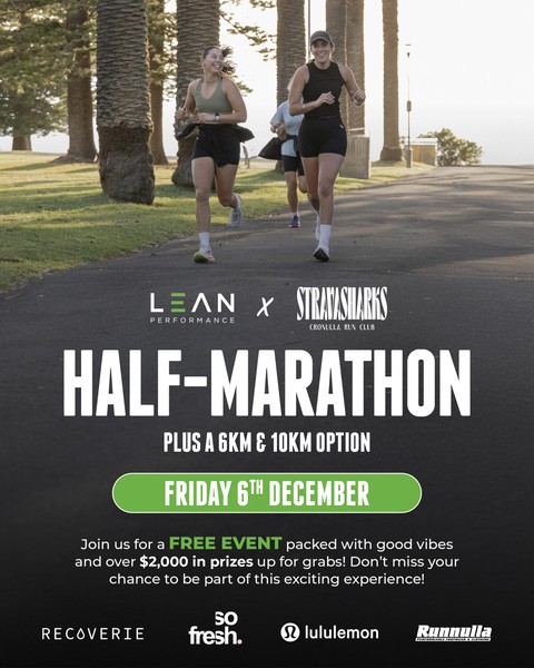 Lean Performance x Strava Sharks Half-Marathon Event