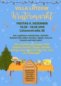 Wintermarkt im Kiez Zentrum Villa Lützow