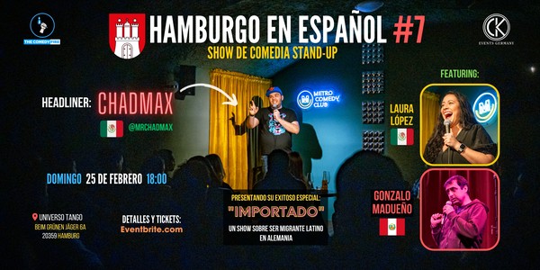 Hamburgo en Español #7 - El show de comedia stand-up en tu idioma