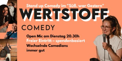 Schönstes Comedy Open Mic in Friedrichshain | 20.30 Uhr "Wertstoff Comedy" Stand Up am Dienstag