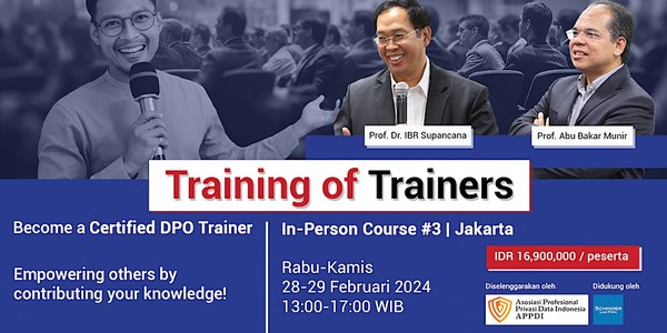 Training of Trainers #3, In-person Course Jakarta
