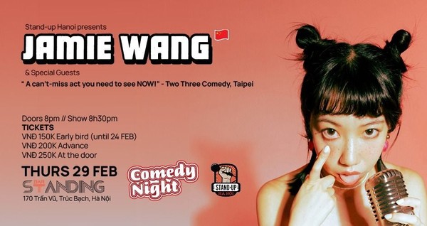 Stand-up Hanoi presents... JAMIE WANG 🇨🇳 & special guests