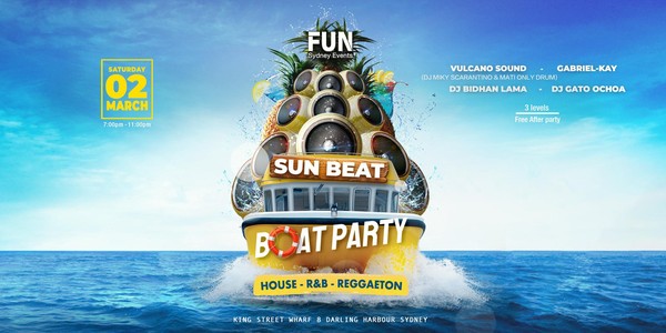 SUN BEAT - Boat Party & Home The Venue ✴️