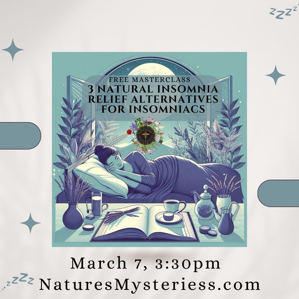 3 Natural Insomnia Relief Alternatives for Insomniacs Free Masterclass