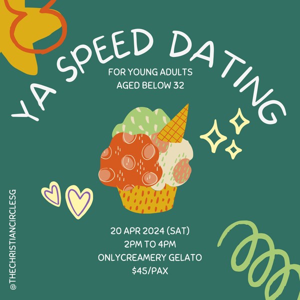 Young Adults Speed Dating for Christian Singles aged below 32