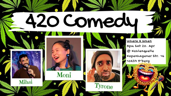 420 Comedy:  Puff, Puff, Laugh | English Stand-up Comedy at a SMOKER Lounge