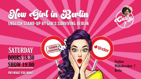 English stand-up: New Girl in Berlin! 20.04.24