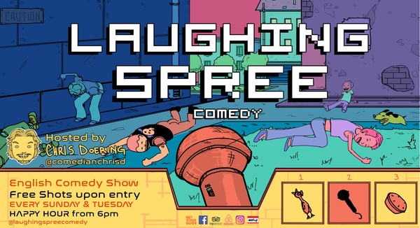 Laughing Spree: English Comedy on a BOAT (FREE SHOTS) 21.04.