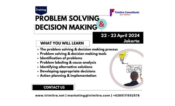 Problem Solving & Decision Making: 22 - 23 April 2024, Jakarta