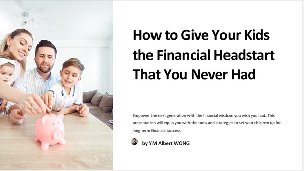 How to Give your kids the Financial Headstart  that You Never Had