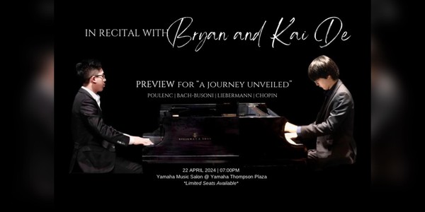 In Recital with Bryan and Kai De - A Preview for “A Journey Unveiled”