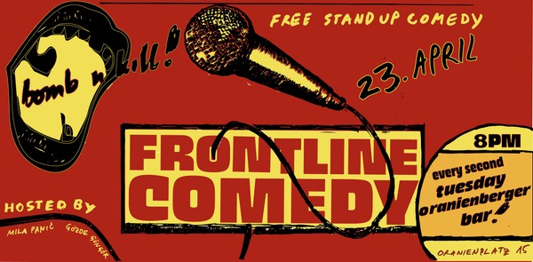 FRONTLINE COMEDY - STAND UP COMEDY ON A TUESDAY 23.4.24