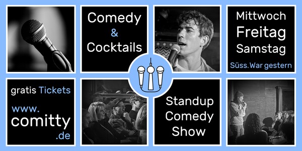 Comedy & Cocktails ⭐Profi-Comedians & Newcomer ⭐Gratis Standup Comedy Show