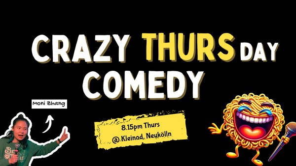Crazy Thursday:  English Stand-up Comedy @ Nonprofit Bar in Neukölln 25.04