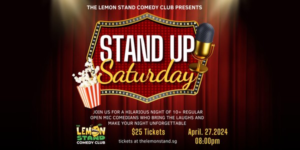 Stand-Up Saturday | Saturday, April 27th @ The Lemon Stand