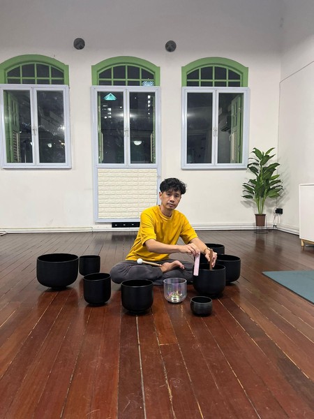 Sound Bath featuring Tibetan Singing Bowls with Nature Water Sounds