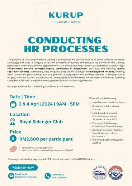 Conducting HR Processes