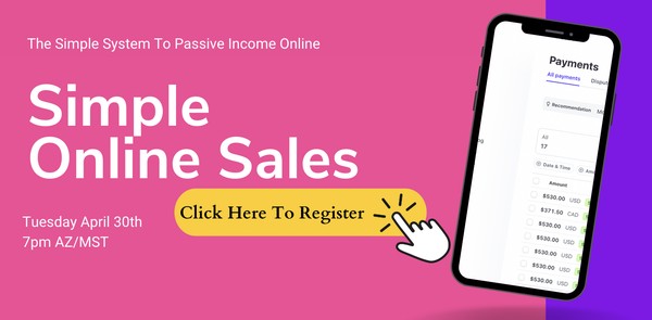 Simple Online Sales To Making Passive Income Online