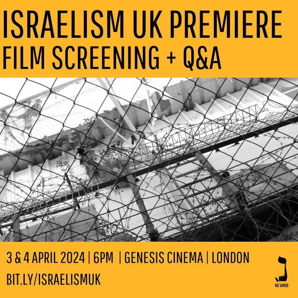 April 4 Israelism London Screening with Na'amod
