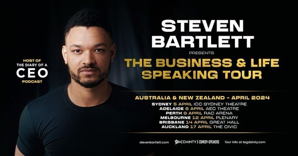 Steven Bartlett | The Business & Life Speaking Tour [SYDNEY]