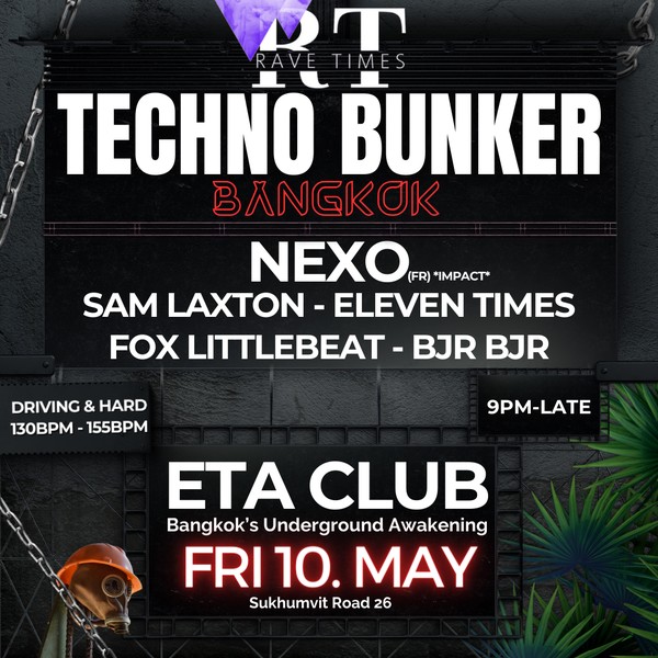 Techno Bunker, ETA Club Bangkok, by Rave Times