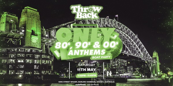 Throw Back Presents: 80s, 90s, 00s Boat Party