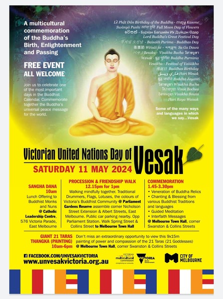 Victoria Vesak 2024 - Commemorate Buddha's Birth,