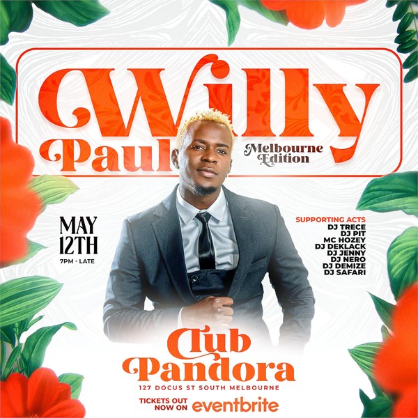 WILLY PAUL AUSTRALIAN TOUR MELBOURNE EDITION