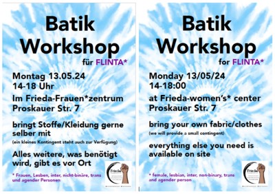 Batik Workshop für FLINTA*