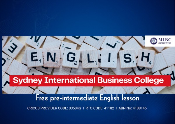 Free pre-intermediate English lesson