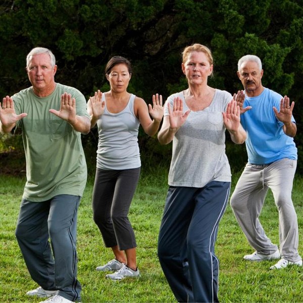 Mindful movement for arthritis in a park