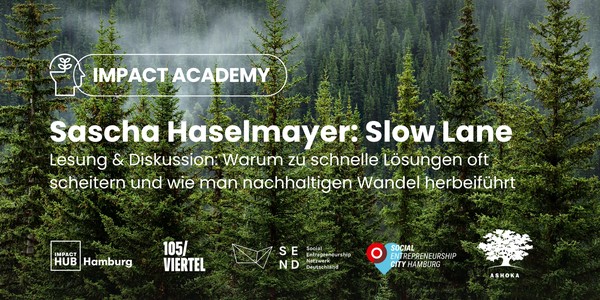 Lesung & Diskussion: "Slow Lane" mit Sascha Haselmayer