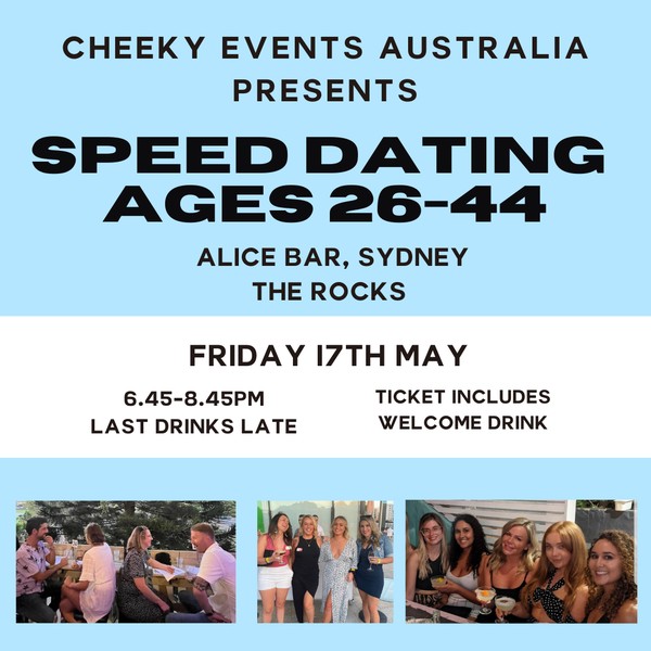 Sydney CBD speed dating at Alice Bar-The Rocks-Cheeky Events Australia