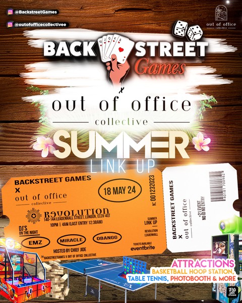 Backstreet Games x Out Of Office Collective - Summer Link Up