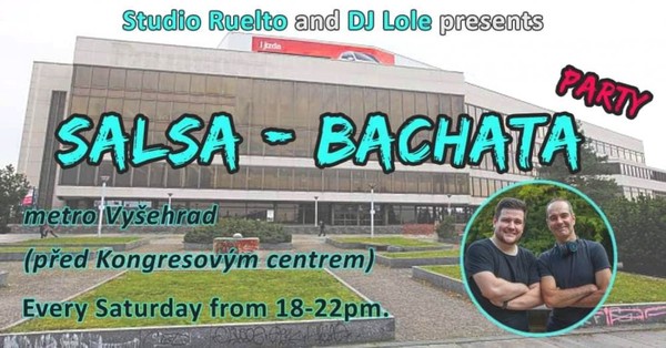 Regular salsa a bachata - Open air party - metro Vyšehrad