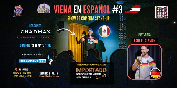 Viena en Español #3 - Un show especial de comedia stand-up | con Chadmax