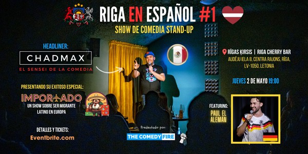 Riga en Español #1 - Un show especial de comedia stand-up en tu idioma