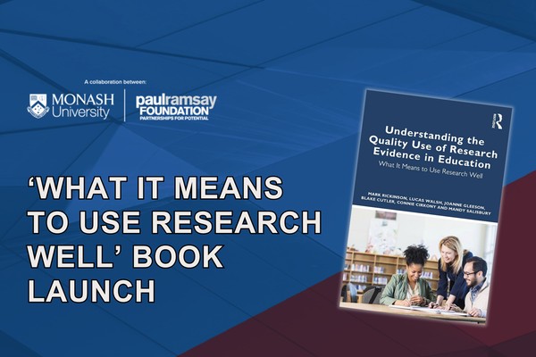 'WHAT IT MEANS TO USE  RESEARCH WELL' BOOK LAUNCH