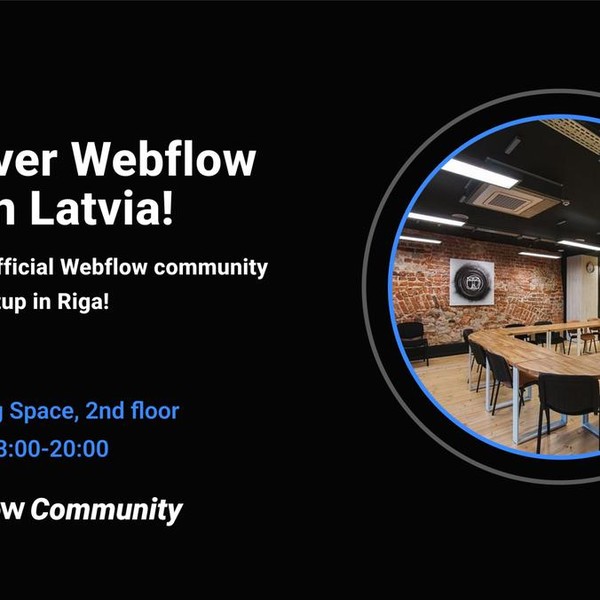 First-ever Webflow event in Latvia!