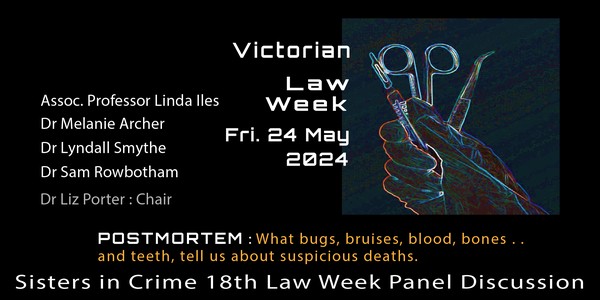 18th Law Week event: Bugs, bruises, blood, bones . . . and teeth