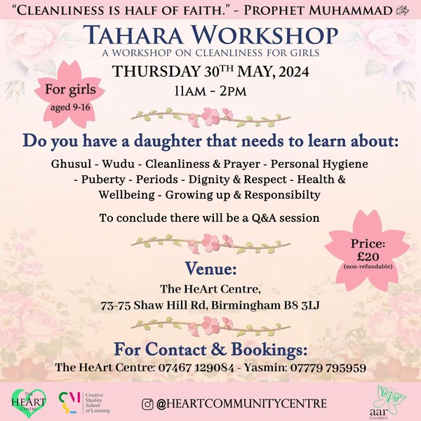 Tahara Workshop on Cleanliness for Girls
