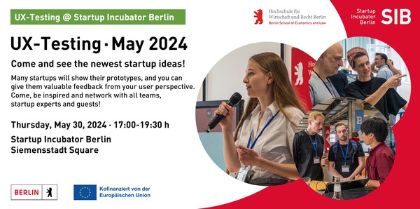 UX-Testing at the Startup Incubator Berlin - May 2024