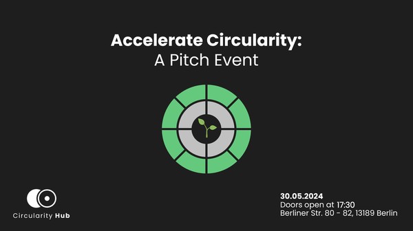 Accelerate Circularity - A Pitch Event by the Circularity Hub