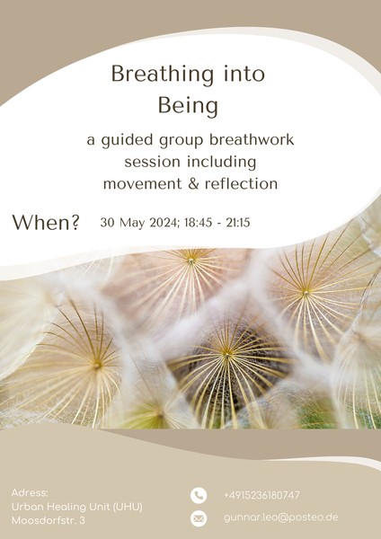 Guided Breathwork - Breathing into Being - w. time for arrival & reflection