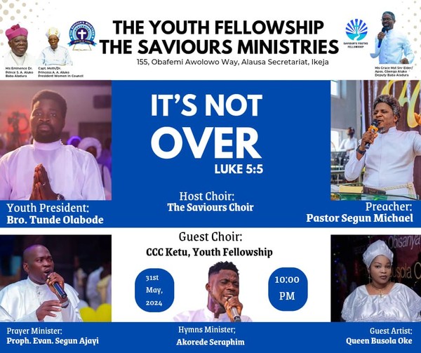 The Saviours Ministries Youth Fellowship Annual Program