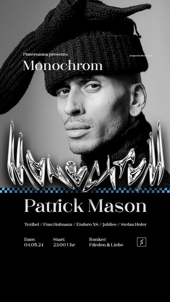 MONOCHROM Opening mit Patrick Mason | Pratersauna